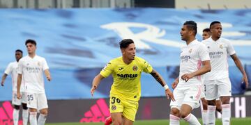 Jéremy Pino marcó el primer gol del Villarreal ante el Real Madrid.