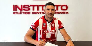 Adrián "Maravilla" Martínez se convirtió este lunes en jugador de Instituto para 2023 (Foto: Prensa IACC).
