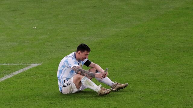 Lionel Messi habló con el Pollo Vignolo. (AP)