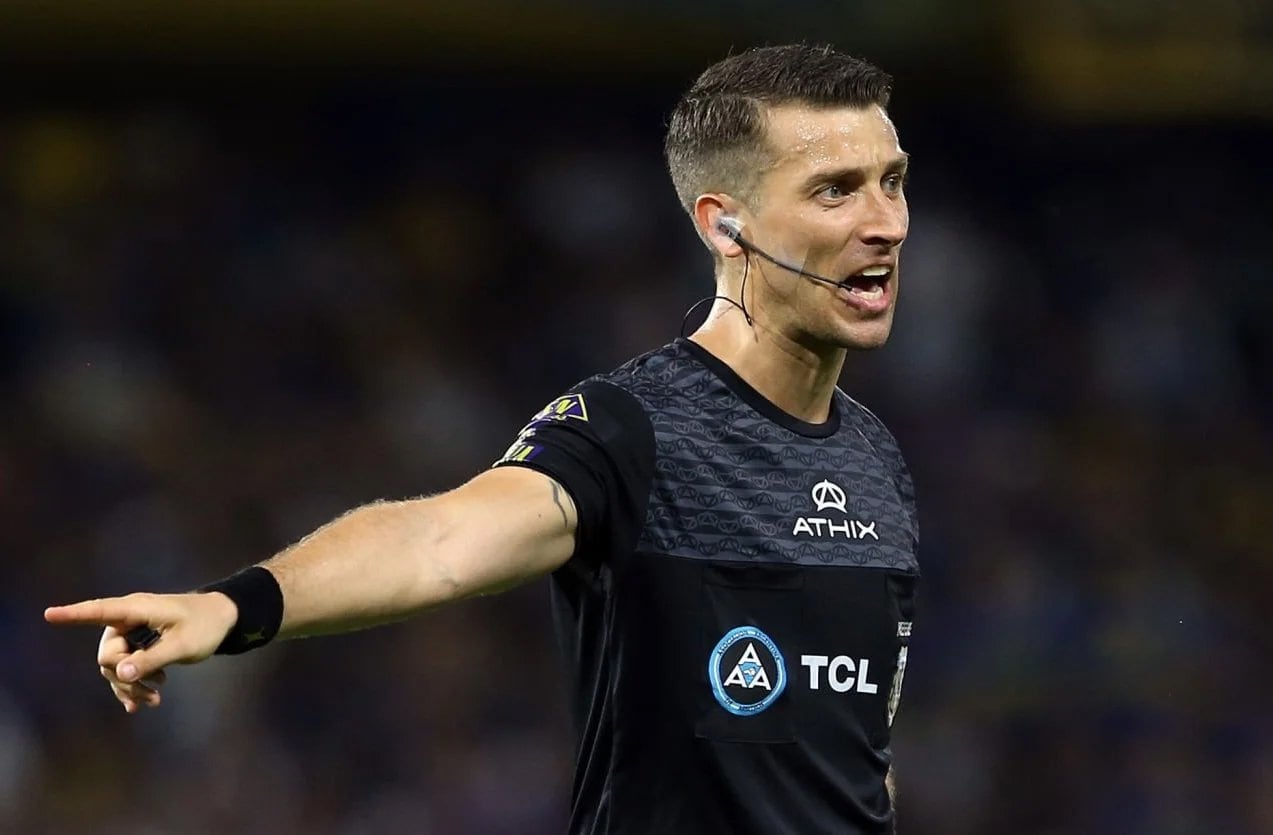 Sebastián Zunino, el árbitro del partido entre Boca y Talleres. (Gentileza)