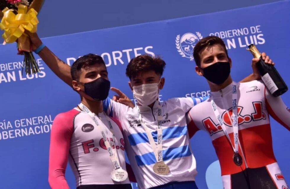 Campeón invicto del ciclismo: Tomás Moyano ganó por segundo año consecutivo el contrarreloj individual