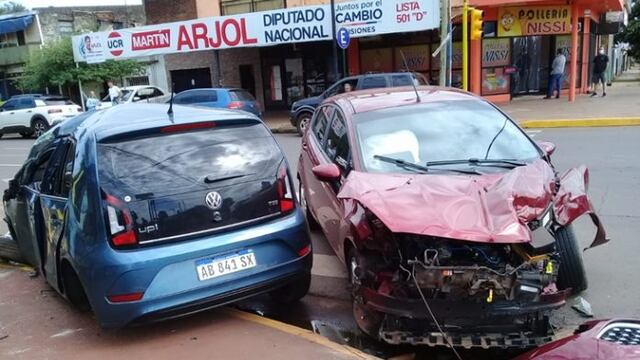 Choque sobre la Av. San Martín: uno de los conductores estaba alcoholizado.