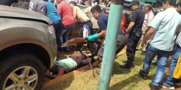 Wanda: choque en cadena terminó con un herido de gravedad.