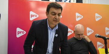 Horacio Rodriguez Larreta y Omar De Marchi. El PRO en Mendoza está fracturado.