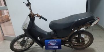 Moto recuperada en Ceres