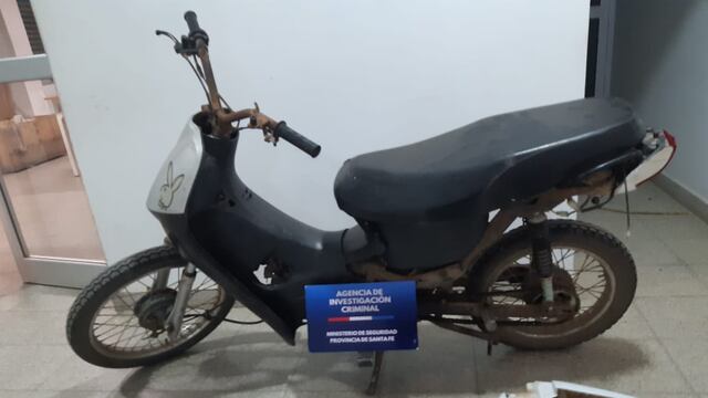 Moto recuperada en Ceres