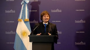 El presidente Javier Milei se reunió con legisladores en el Salón Héroes de Malvinas de la Casa Rosada (Presidencia)
