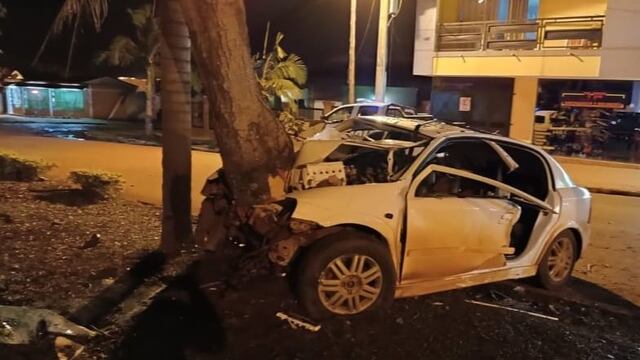 Accidente automovilístico en Wanda dejó un saldo de un herido.