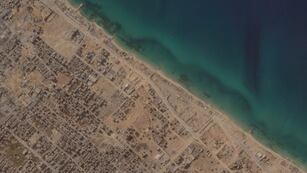 La Ciudad de Gaza, el lunes 6 de noviembre . (Planet Labs PBC vía AP)