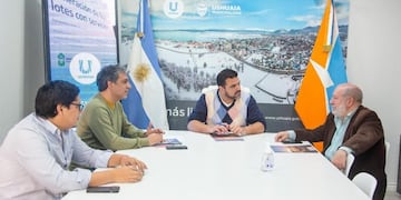 Vuoto y Rodríguez recibieron al presidente del Colegio de Abogados de Ushuaia