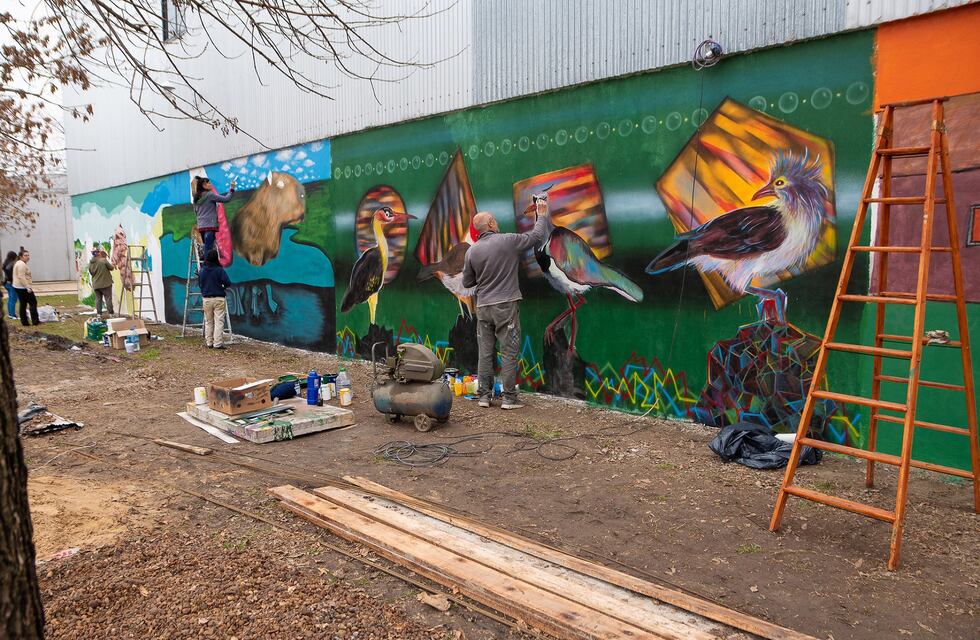 Comienza el 2° Encuentro Provincial de Muralismo en Larroque
