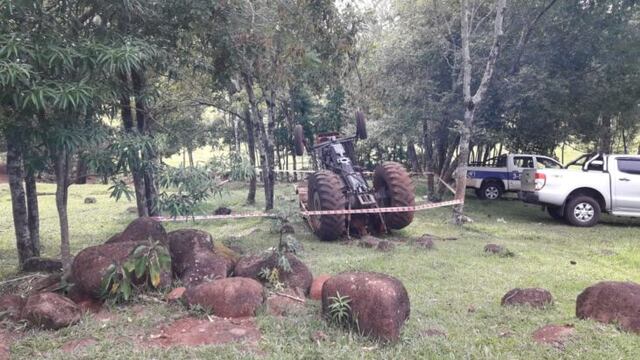 El Soberbio: falleció tras ser aplastado por un tractor