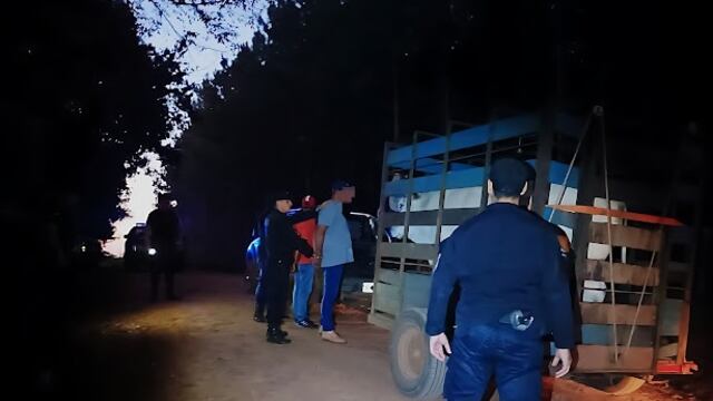 San Vicente: dos individuos detenidos por sustraer una cabeza de ganado.