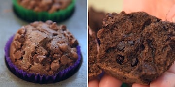 Cómo cocinar muffin chocolatosos.