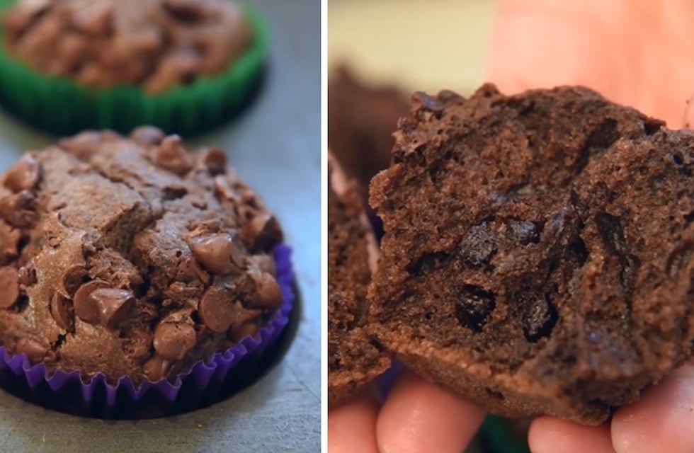 Receta rápida y fácil de un muffin súper chocolatoso