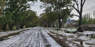 Nogolí bajo el granizo, San Luis