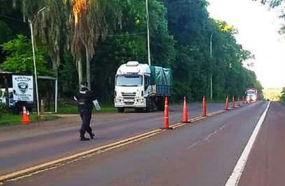 Puerto Iguazú: prohibieron el ingreso a la ciudad de un camión con cerámicos