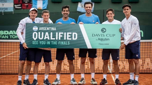 El equipo argentino que consiguió la clasificación en Copa Davis, ante República Checa.