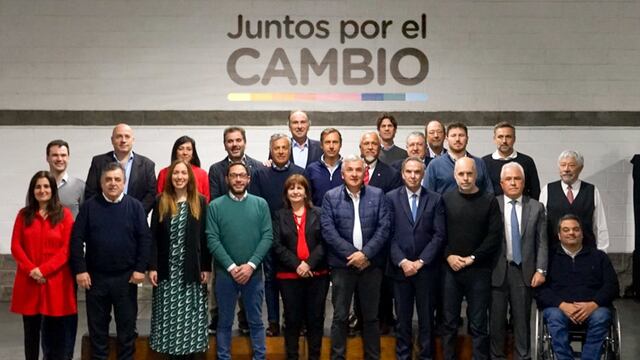 La foto de la unidad: reunión de la Mesa Nacional de Juntos por el Cambio. (Juntos por el Cambio)
