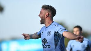 Otro clásico para Alejandro Rébola, quien se afirmó en la defensa de Belgrano (Javier Ferreyra / La Voz.