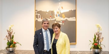 Caputo y Kristalina Georgieva, del FMI.