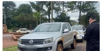 Camioneta secuestrada por ser utilizada en casos de estafas