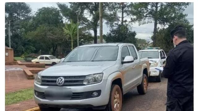 Camioneta secuestrada por ser utilizada en casos de estafas