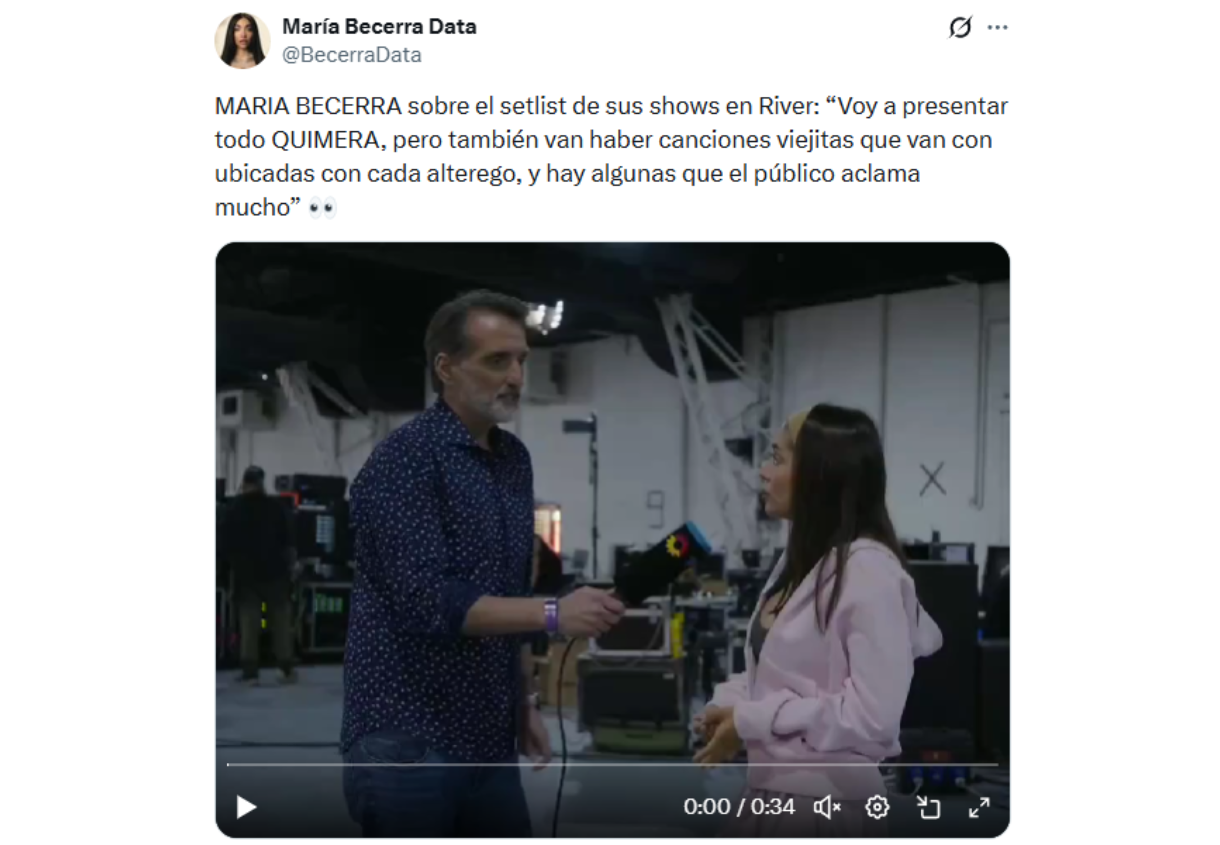 La artista reveló qué canciones cantará.