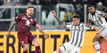 Enzo Barrenechea, cordobés de Villa María, jugó por primera vez en Serie A el 18 de febrero de 2022 (AP).