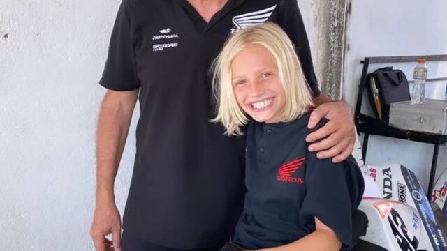 El niño debutó en Superbike Argentina dos meses atrás.