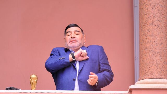 Maradona en Casa Rosada