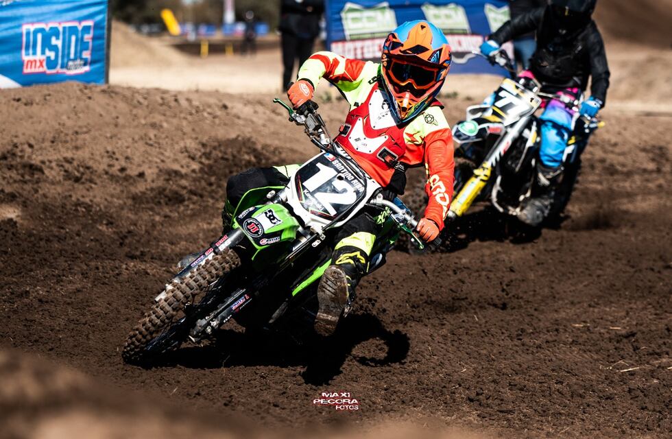 Santino Riba participó en la tercera fecha del Campeonato Provincial de Motocross