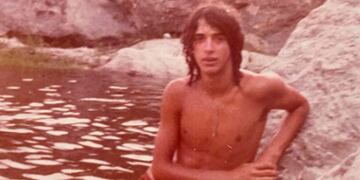 Gustavo Ceratti en el balneario Cuesta Blanca, año 1976. Foto: Laura Ceratti