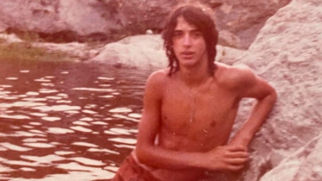 Gustavo Ceratti en el balneario Cuesta Blanca, año 1976. Foto: Laura Ceratti