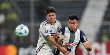 Boca enfrentó a Alianza Lima, en Perú, por uno de los partidos de la fase repechaje de la Copa Libertadores 2025. (AP)