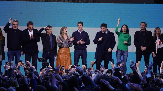 El búnker de Unión por la Patria tras las PASO. Foto: Clarín