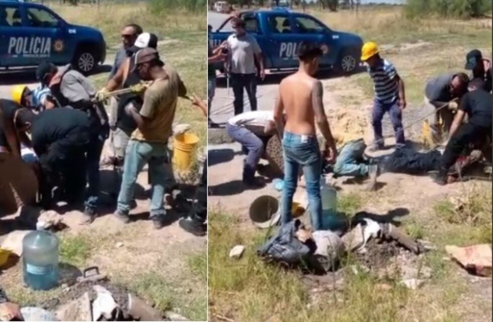 Rescataron a dos obreros que se desvanecieron mientras trabajaban en una alcantarilla