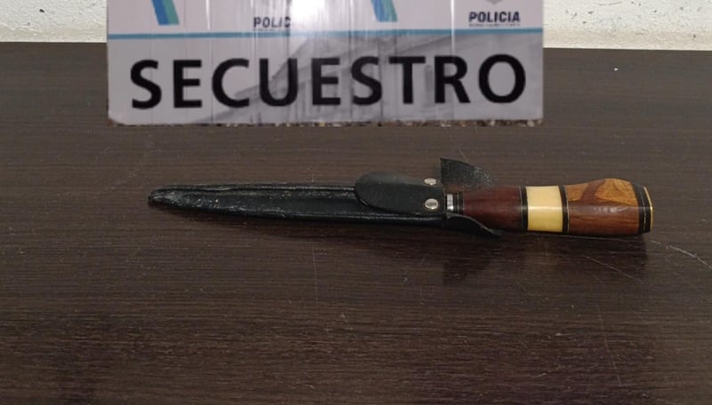 Tres Arroyos: golpeó em el rostro a su pareja y la amenazó con un cuchillo