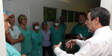 Ministerio de Salud, a cargo del doctor Luis Medina Ruiz.
