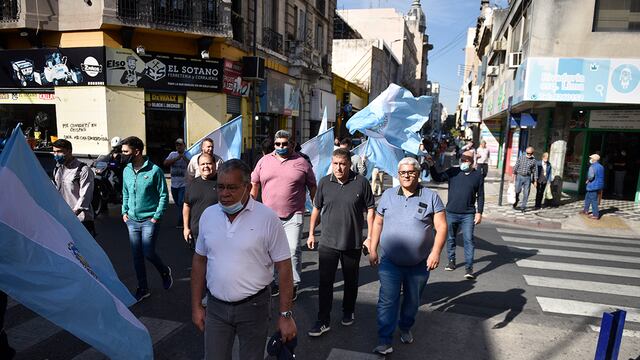 La marcha se realiza en el centro de Córdoba.
