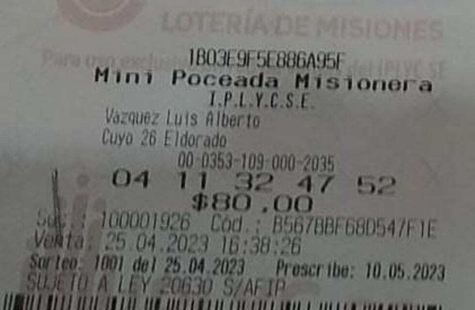 Una empleada de Eldorado resultó la ganadora de la Mini Poceada