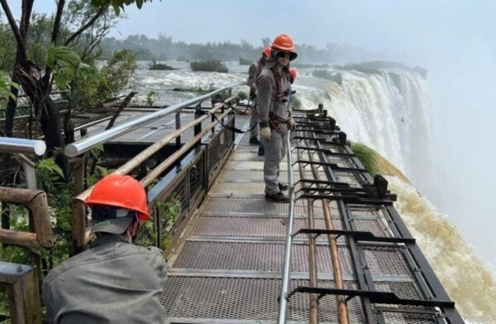 Puerto Iguazú: la reconstrucción de las pasarelas de la Garganta del Diablo se encuentra en etapa final