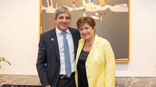Luis Caputo y Kristalina Georgieva