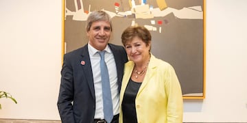 Luis Caputo y Kristalina Georgieva