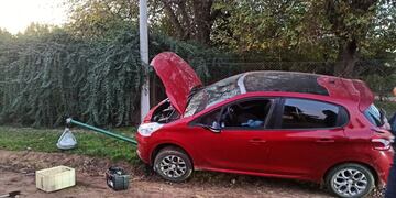 Accidente en Costanera del Rio Xanaes en Arroyito