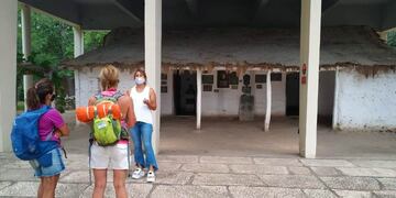 El solar histórico que protege a la primera escuela en la que Domingo Faustino Sarmiento, a los 15 años, dictó clases a los vecinos de San Francisco del Monte de Oro. Gentileza Norte Puntano Noticias