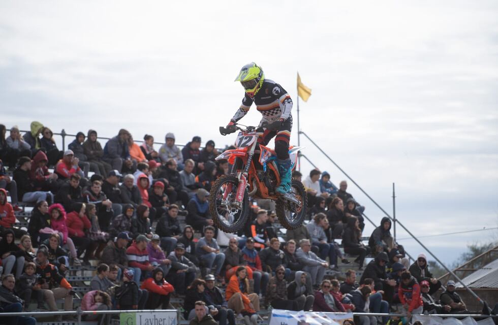 Santino Riba disputó la tercera fecha del Campeonato Provincial Cordobés de Motocross
