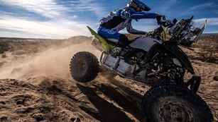 Manu Andújar se posiciona para ganar en Quads, tanto la carrera como el título mundial, de manera anticipada en el Desafío Ruta 40.