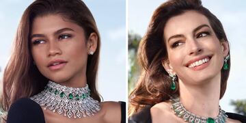 Anne Hathaway y Zendaya se unieron para una producción de Bulgari de alto voltaje