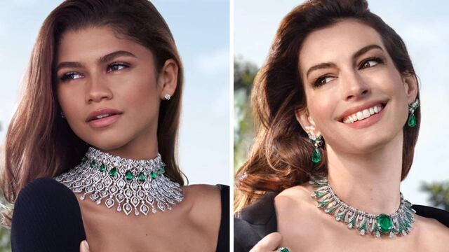 Anne Hathaway y Zendaya se unieron para una producción de Bulgari de alto voltaje